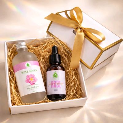 Серум за лице с Роза дамсцена и тамян & Розова вода